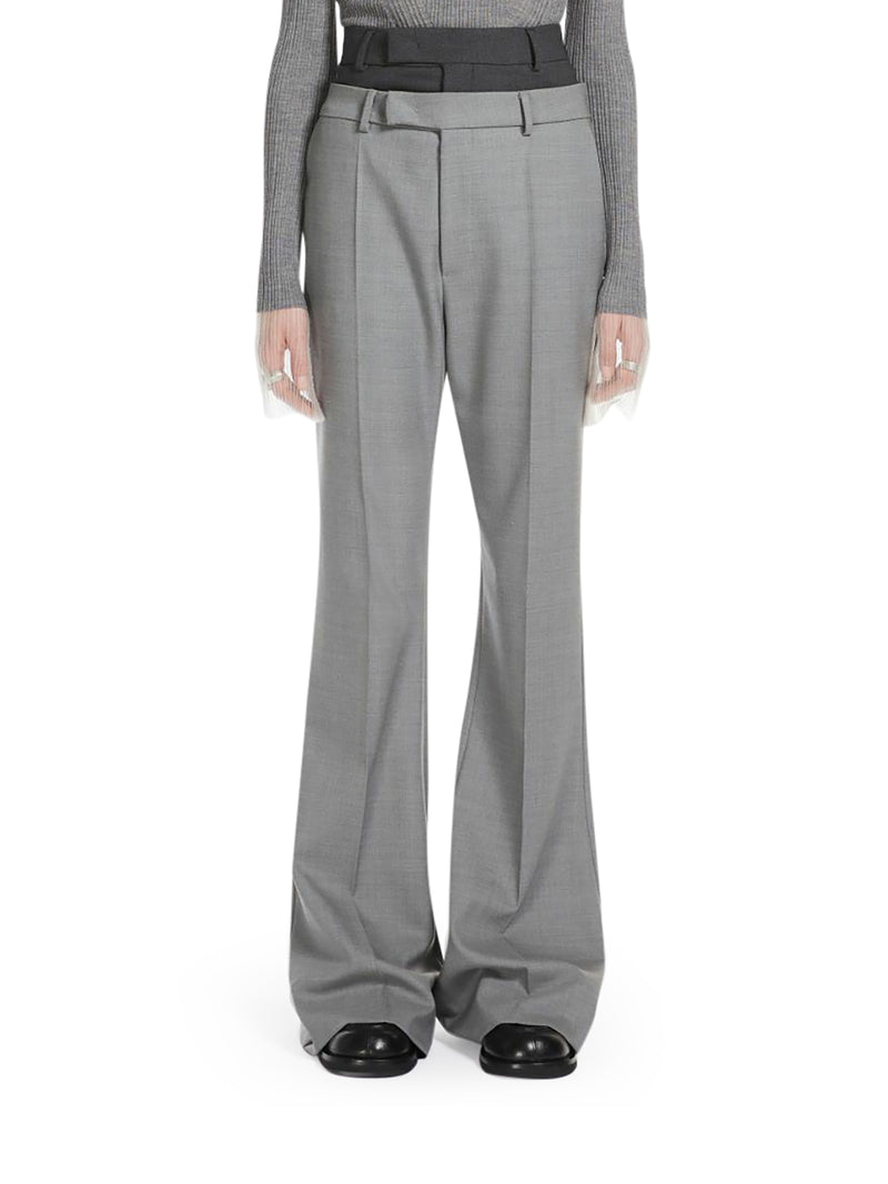 Suitnegozi Pantalone Flare Con Doppia Cintura Personalizzata