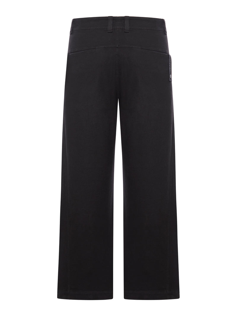 Suitnegozi Pantalone Oversize In Cotone E Lana Stretch