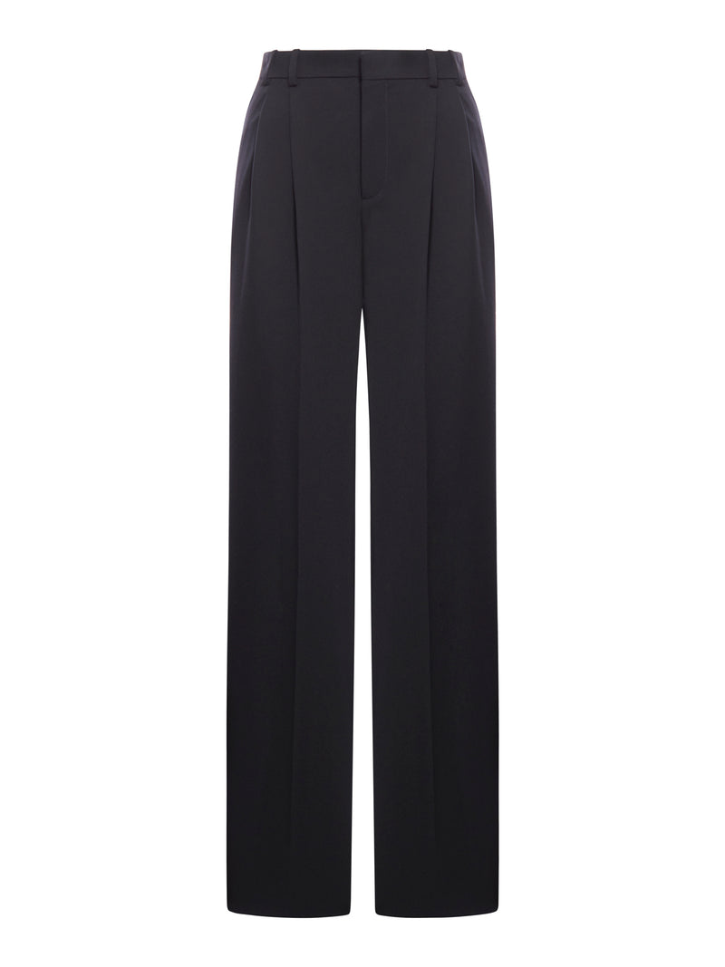 Suitnegozi PANTALONI A GAMBA AMPIA IN GRAIN DE POUDRE