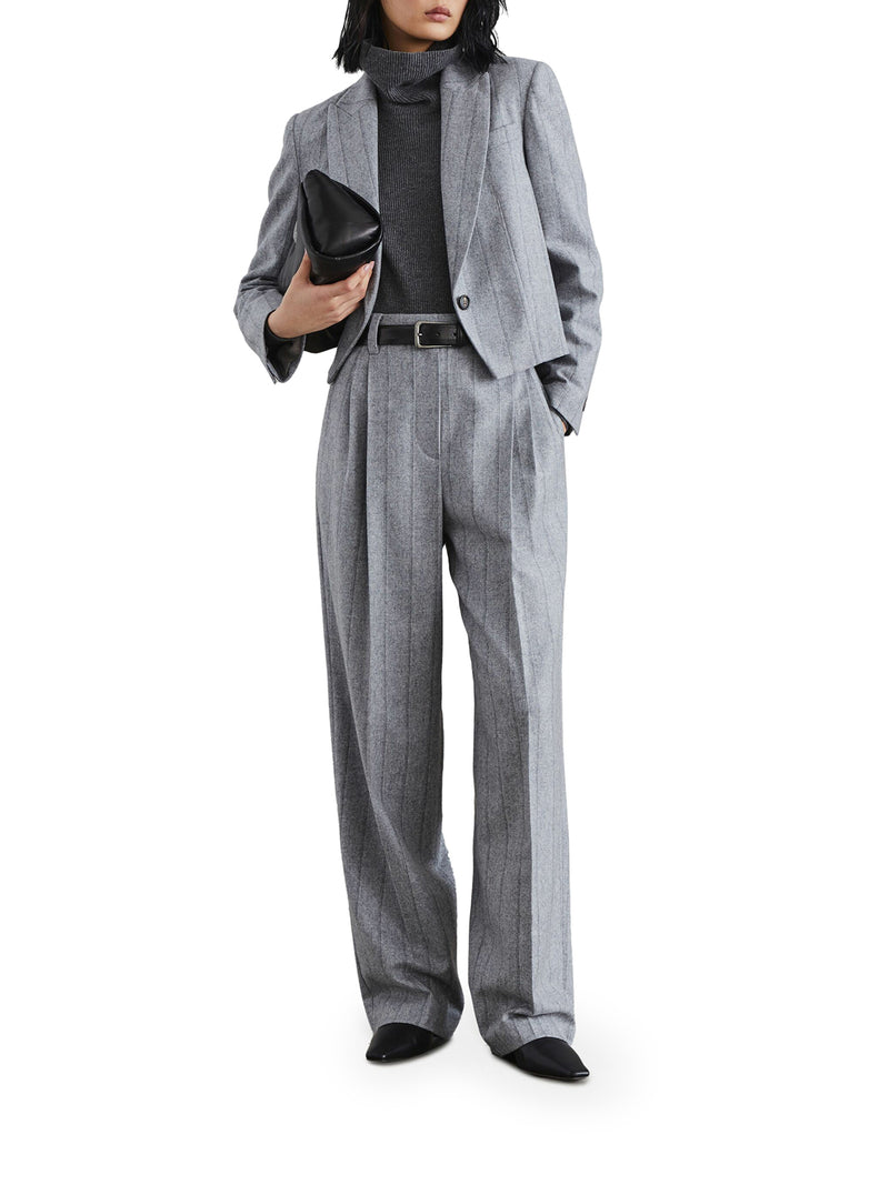 Suitnegozi Pantaloni A Gamba Dritta Con Dettagli A Pieghe