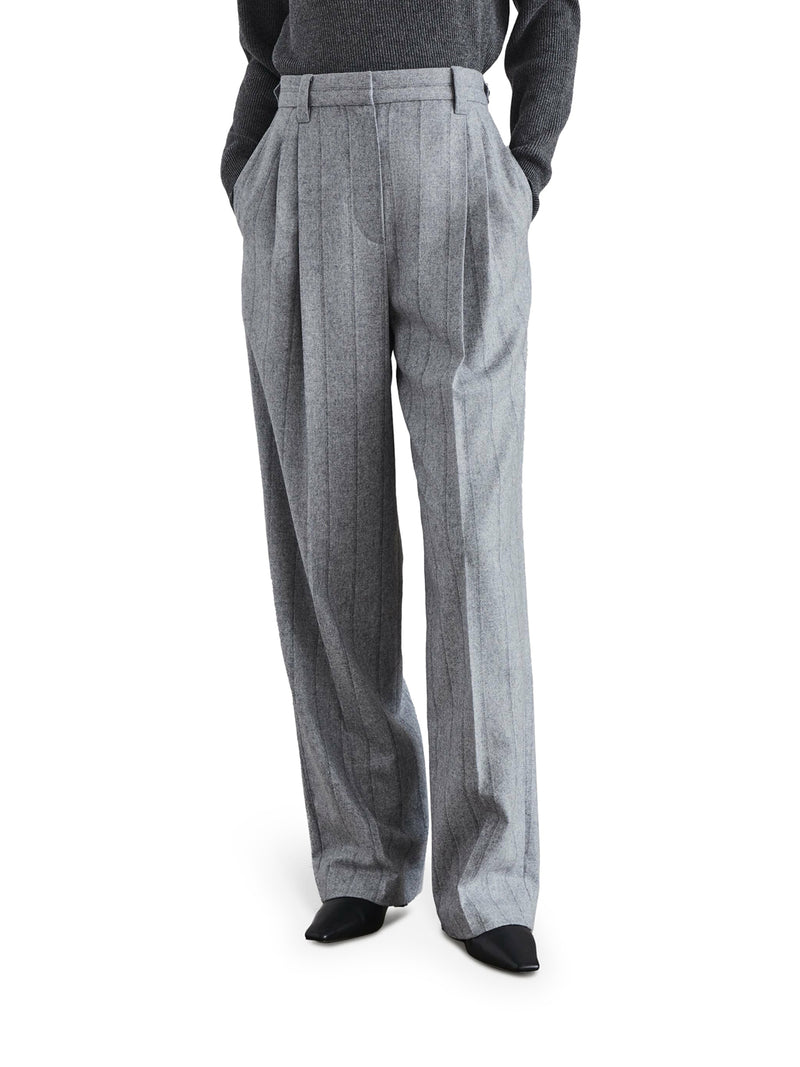 Suitnegozi Pantaloni A Gamba Dritta Con Dettagli A Pieghe