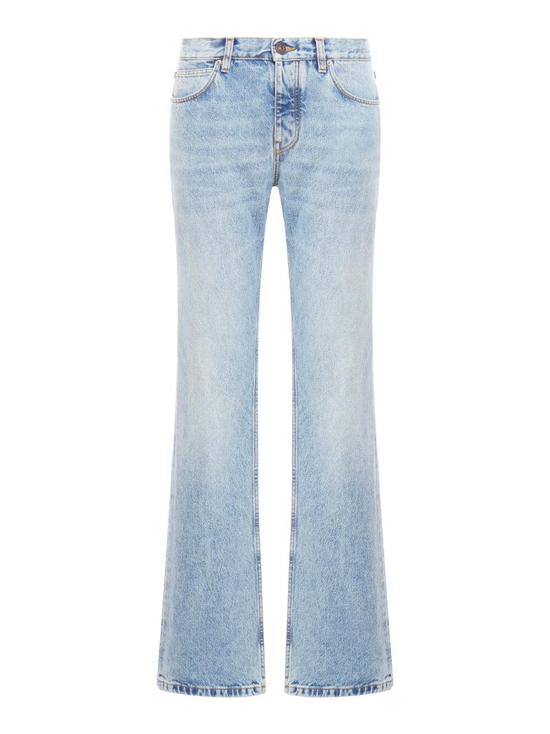 Suitnegozi PANTALONI DRITTI A VITA BASSA IN AZZURRO