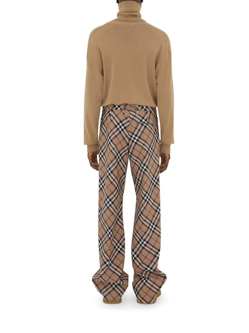 Suitnegozi Pantaloni Sartoriali In Misto Lana A Quadri