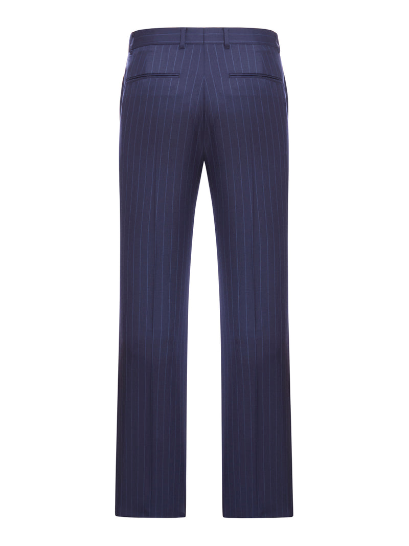 Suitnegozi Pantaloni Sartoriali Slim Fit In Lana A Righe