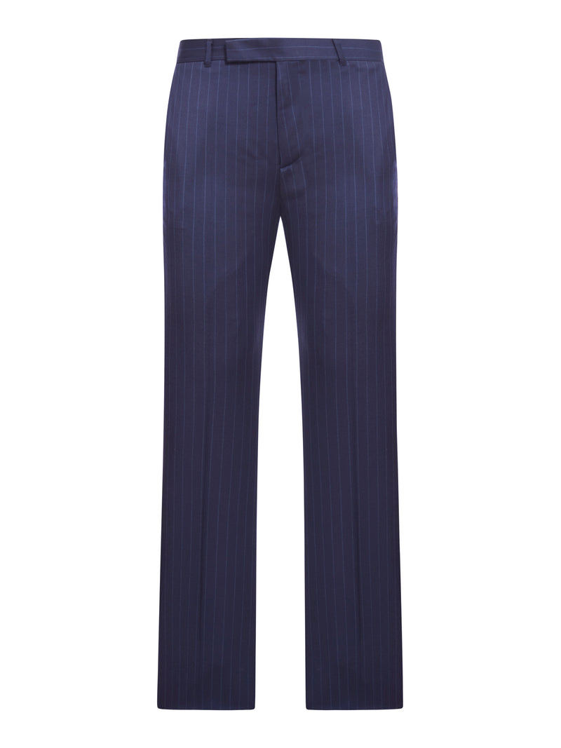 Suitnegozi Pantaloni sartoriali slim fit in lana a righe