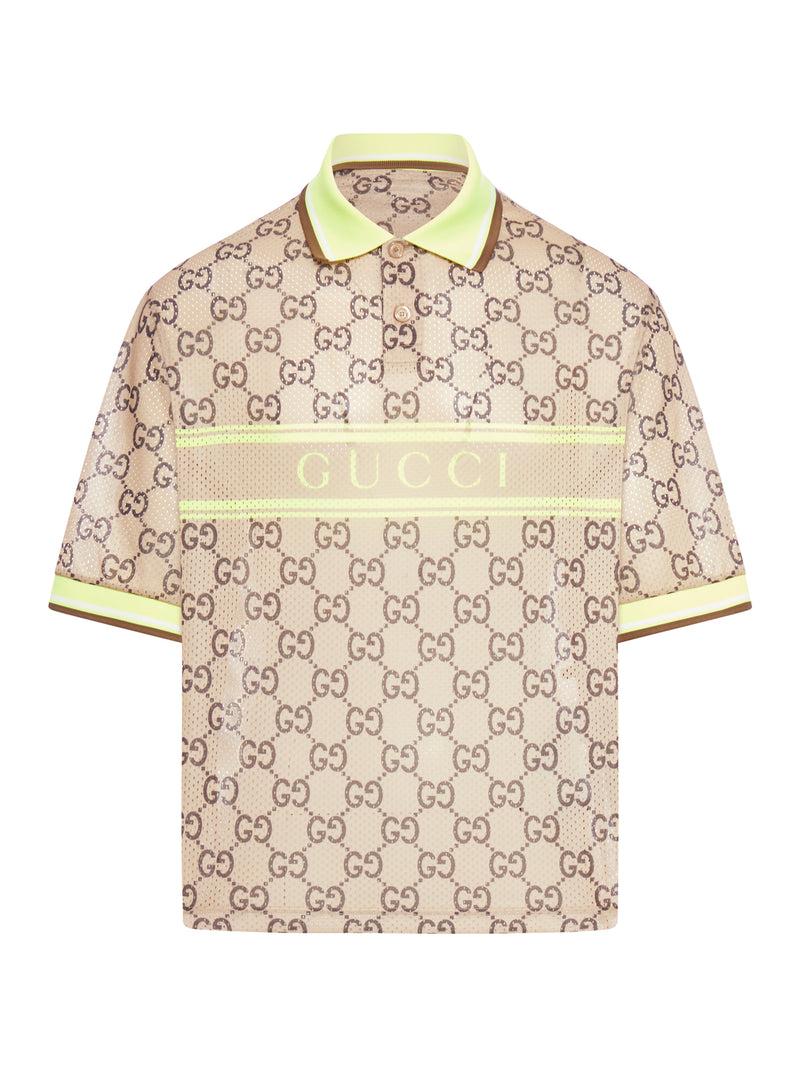 Suitnegozi POLO CON STAMPA GG IN RETE DI POLIESTERE