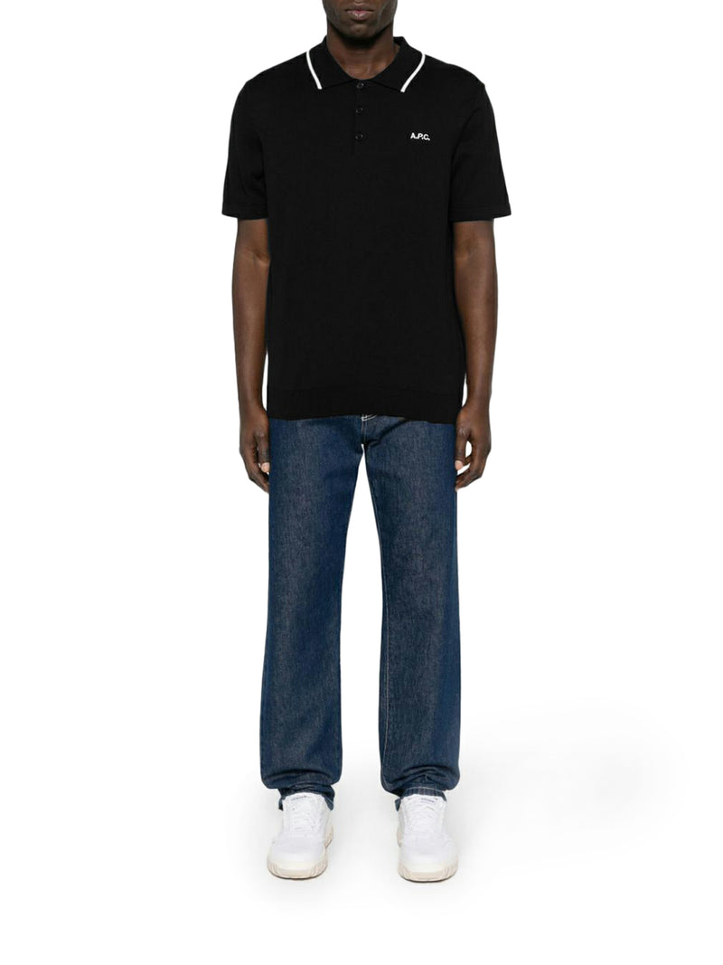 Suitnegozi POLO IN COTONE CON PROFINI E LOGO A CONTRASTO