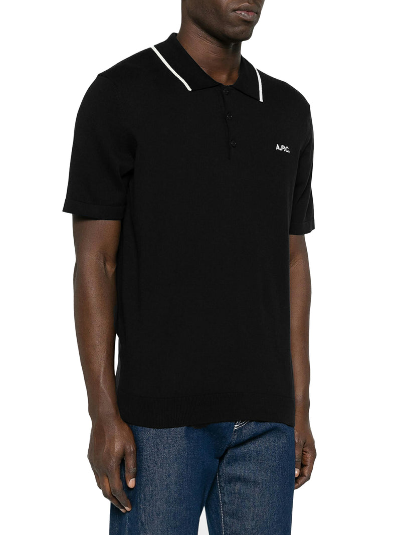 Suitnegozi POLO IN COTONE CON PROFINI E LOGO A CONTRASTO