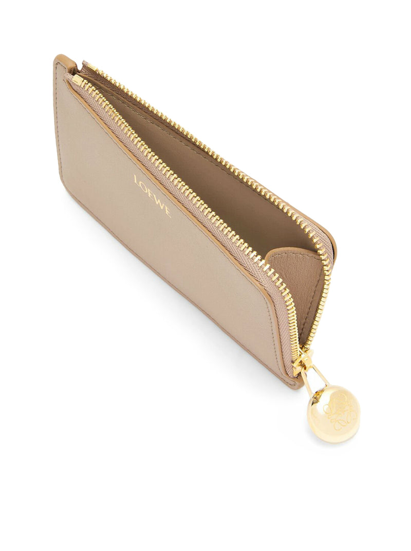 Suitnegozi Portacarte Con Portamonete Pebble In Nappa Di Vitello Lucida