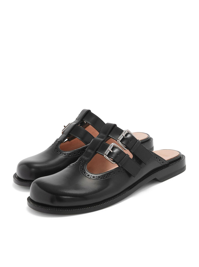 Suitnegozi Sabot Mary Jane Campo In Pelle Di Vitello