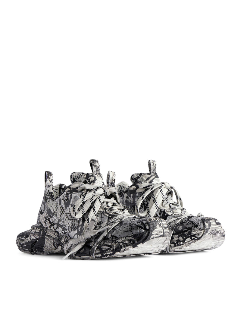 Suitnegozi SNEAKER 3XL EXTREME GRAFFITI DA UOMO IN BIANCO/NERO