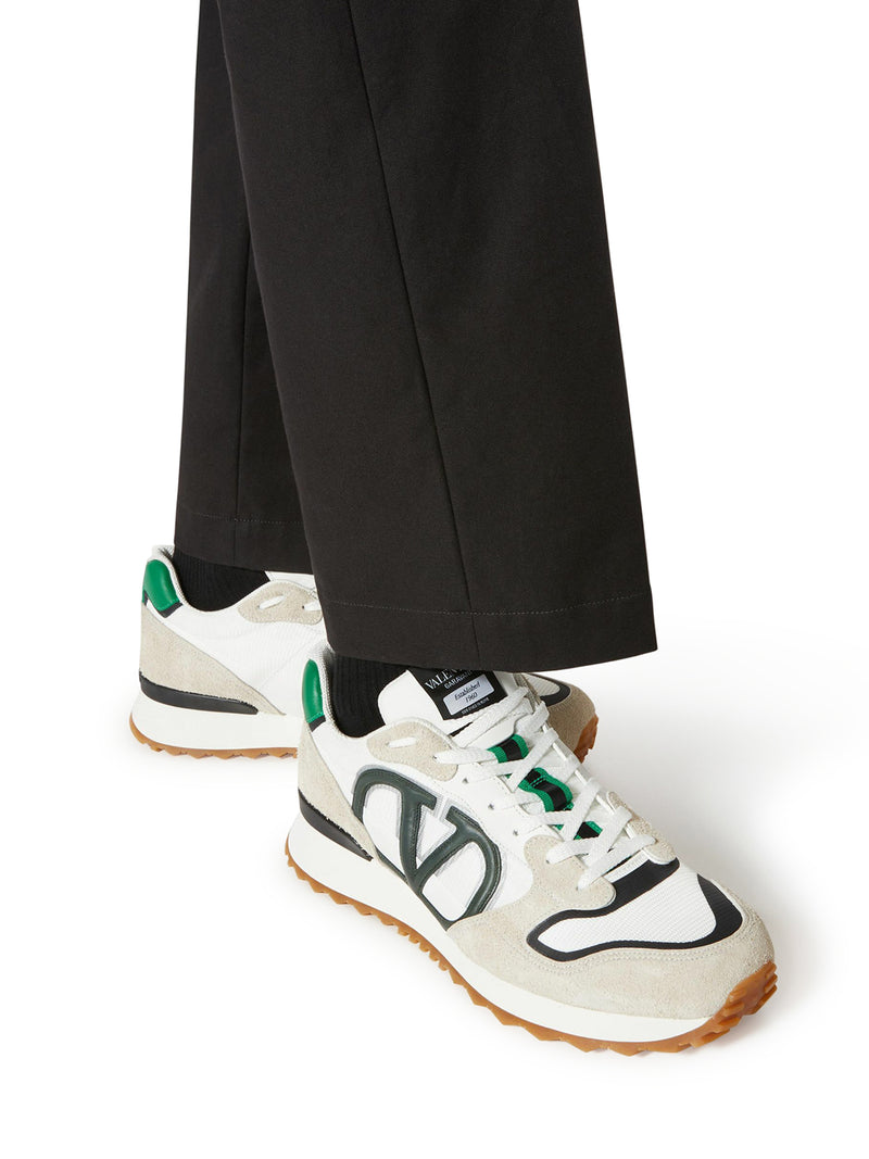 Suitnegozi SNEAKER LOW-TOP VLOGO PACE IN CROSTA TESSUTO E VITELLO