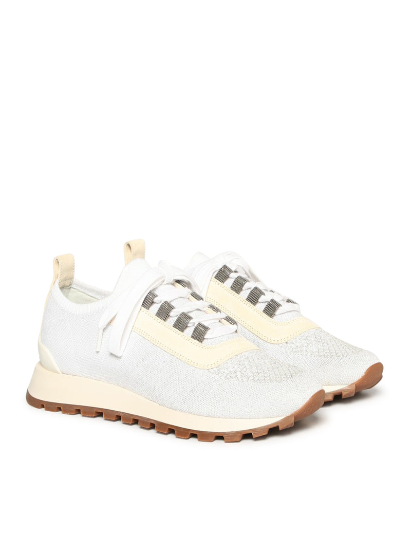 Suitnegozi Sneakers Brunello Cucinelli In Maglia Con Lurex
