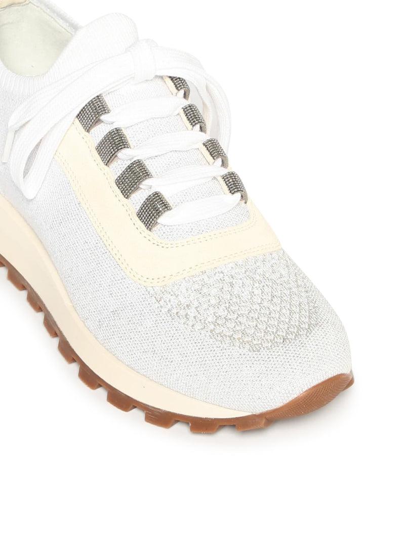 Suitnegozi Sneakers Brunello Cucinelli In Maglia Con Lurex