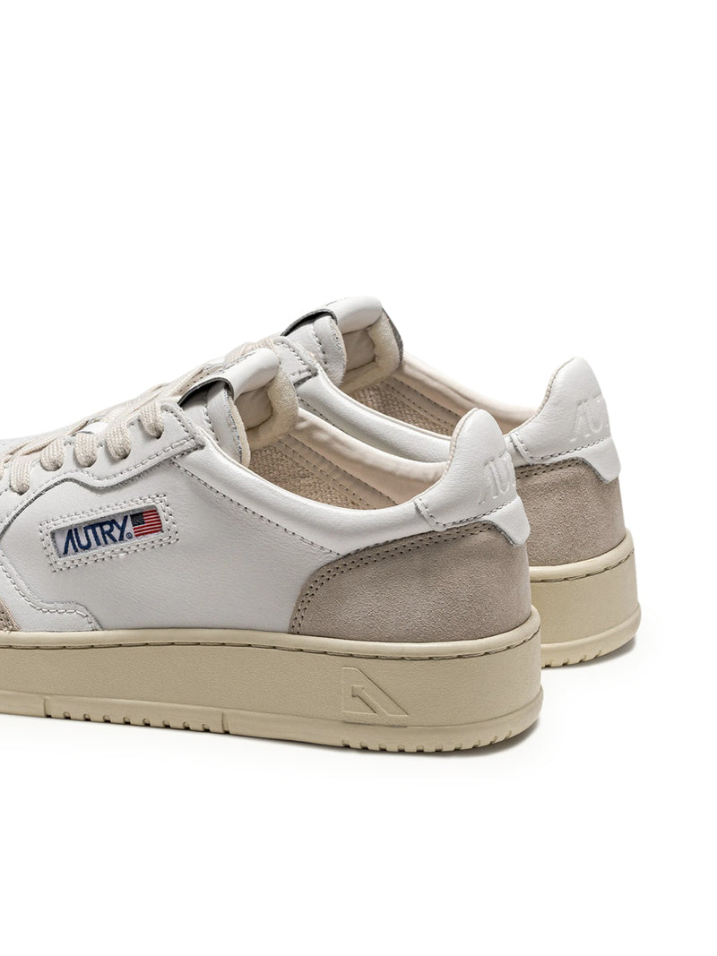 Suitnegozi SNEAKERS MEDALIST LOW IN PELLE E SUEDE BIANCO