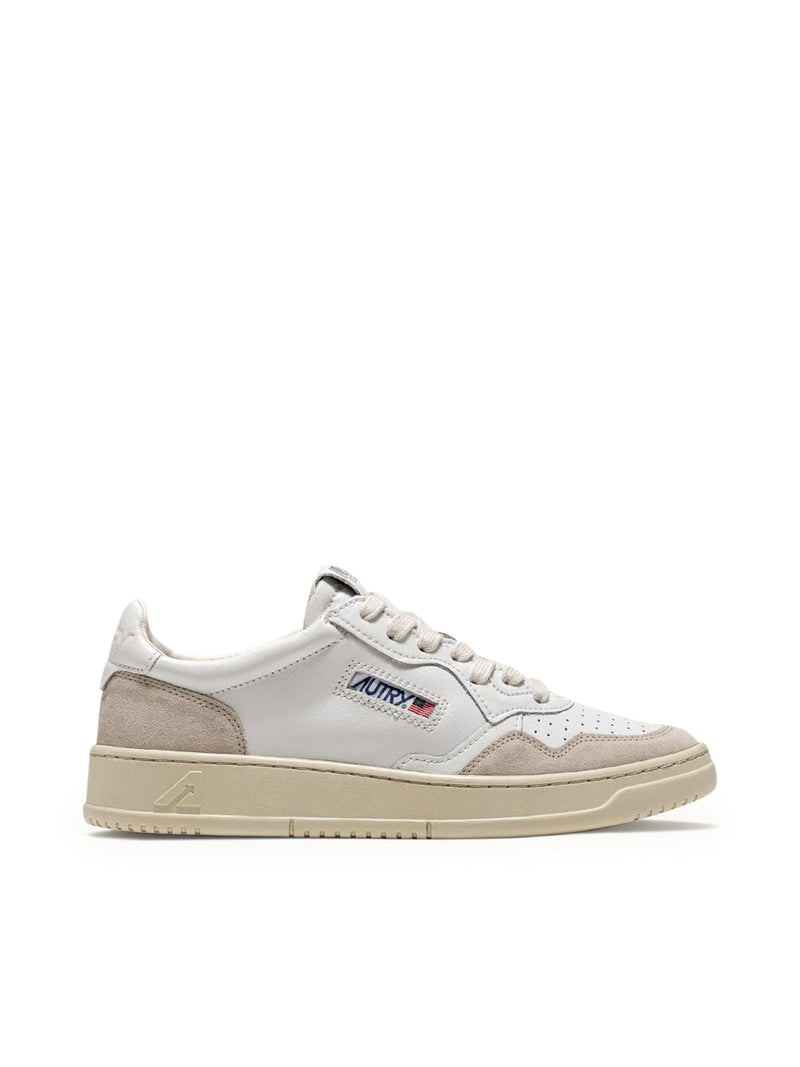 Suitnegozi SNEAKERS MEDALIST LOW IN PELLE E SUEDE BIANCO
