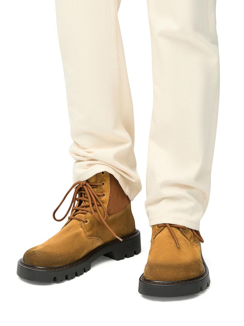 Suitnegozi Stivaletti Militari Sierra In Pelle Scamosciata