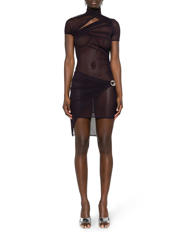 Suitnegozi Abito Asimmetrico Semi Trasparente