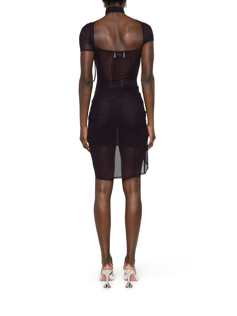 Suitnegozi Abito Asimmetrico Semi Trasparente