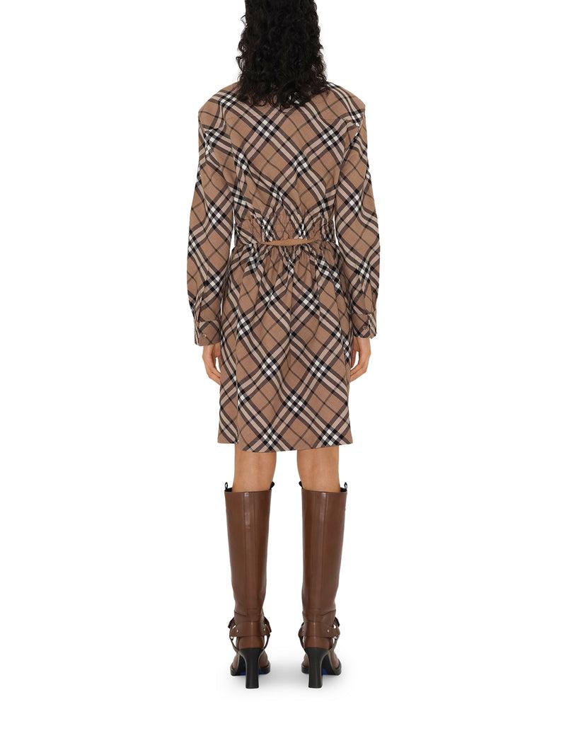 Suitnegozi Abito Chemisier In Misto Lana Check