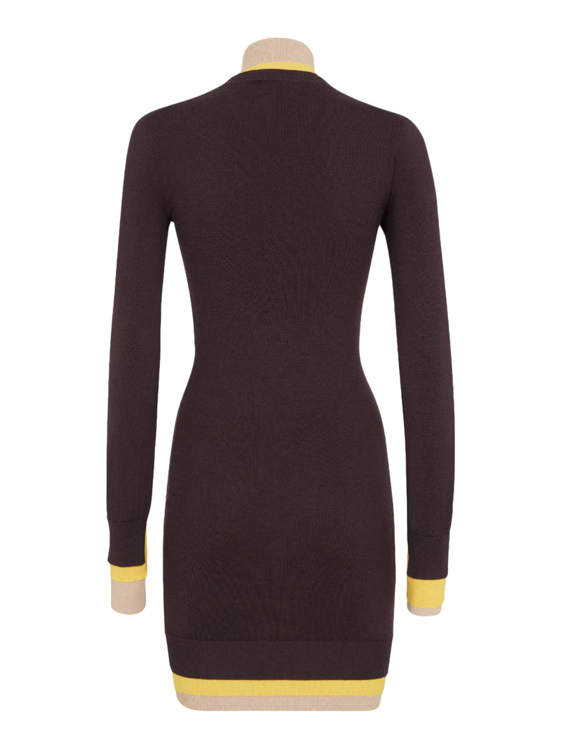 Suitnegozi Abito In Lana Viola Scuro