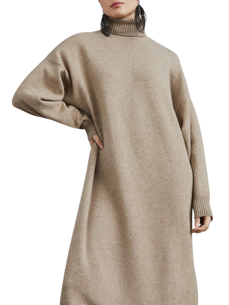 Suitnegozi Abito In Maglia Di Cashmere Con Monile
