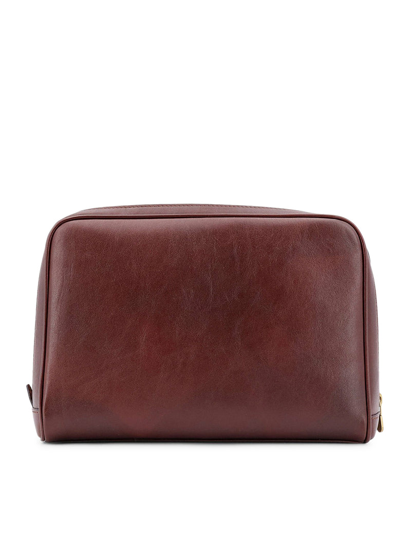 Suitnegozi Beauty Case In Pelle Con Logo Frontale