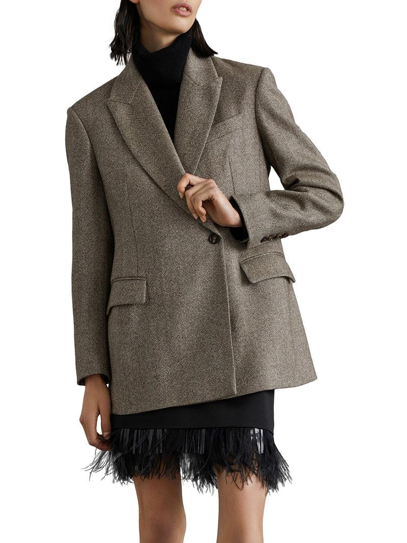 Suitnegozi Blazer Doppiopetto A Spina Di Pesce