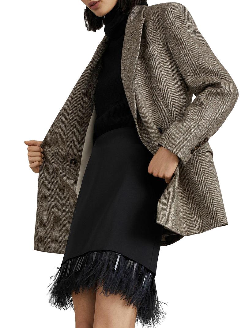 Suitnegozi Blazer Doppiopetto A Spina Di Pesce