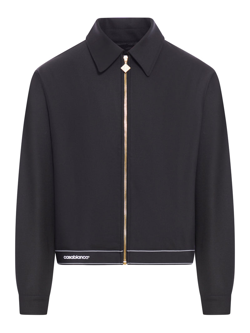 Suitnegozi bomber con zip con stampa logo