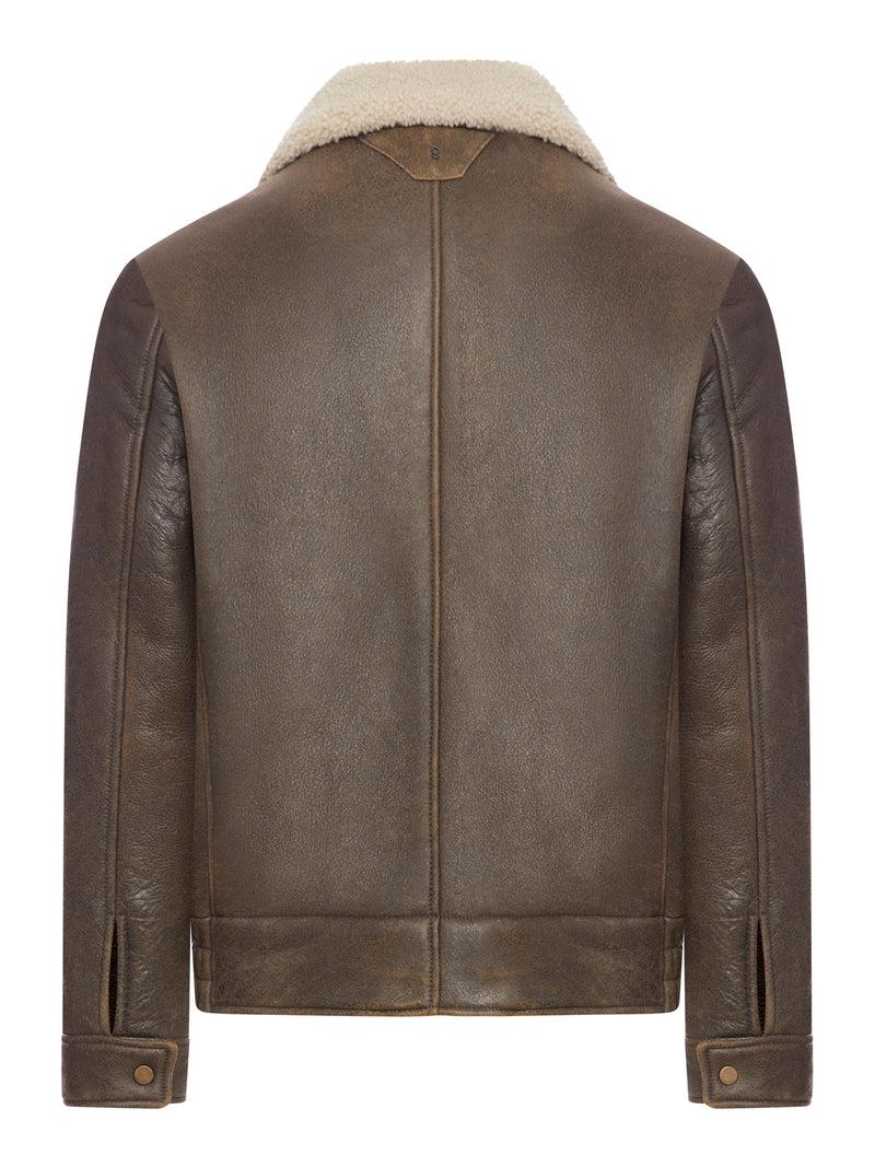Suitnegozi Bomber In Pelle E Shearling