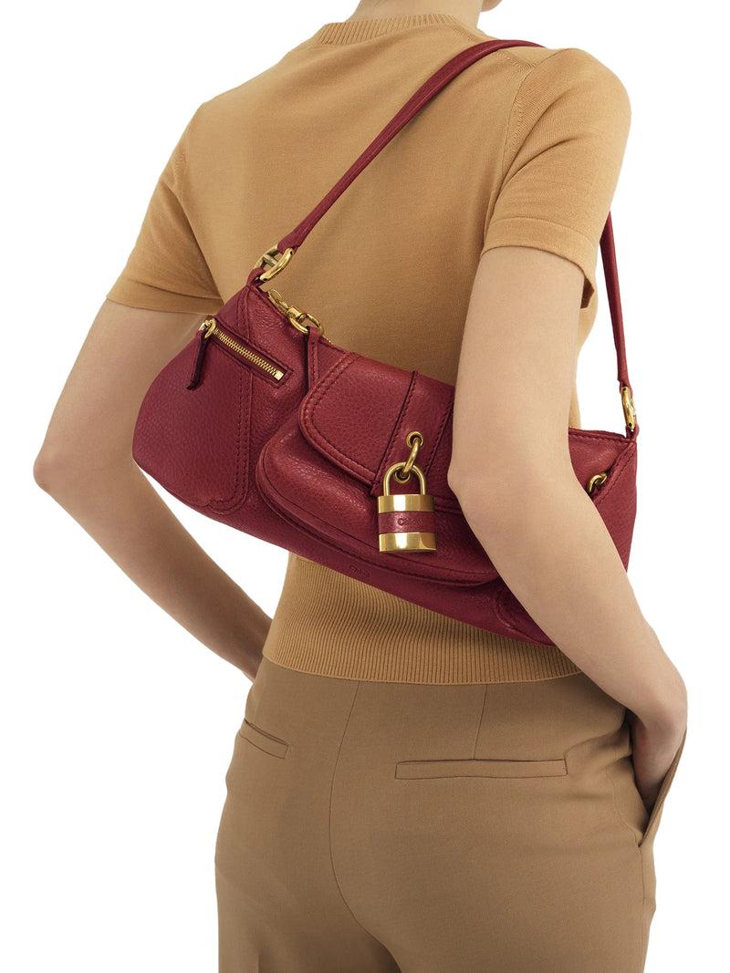 Suitnegozi BORSA A SPALLA 99 IN PELLE GRANATA