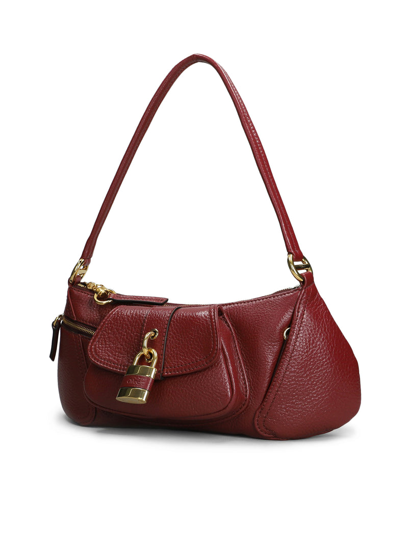 Suitnegozi BORSA A SPALLA 99 IN PELLE GRANATA