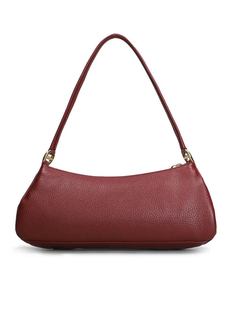 Suitnegozi BORSA A SPALLA 99 IN PELLE GRANATA