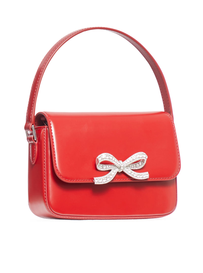 Suitnegozi Borsa A Spalla Con Fiocco Metallico