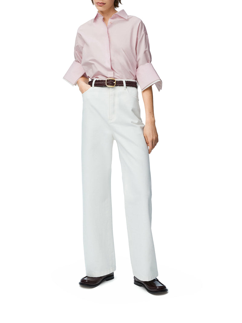 Suitnegozi Camicia Con Risvolti In Cotone