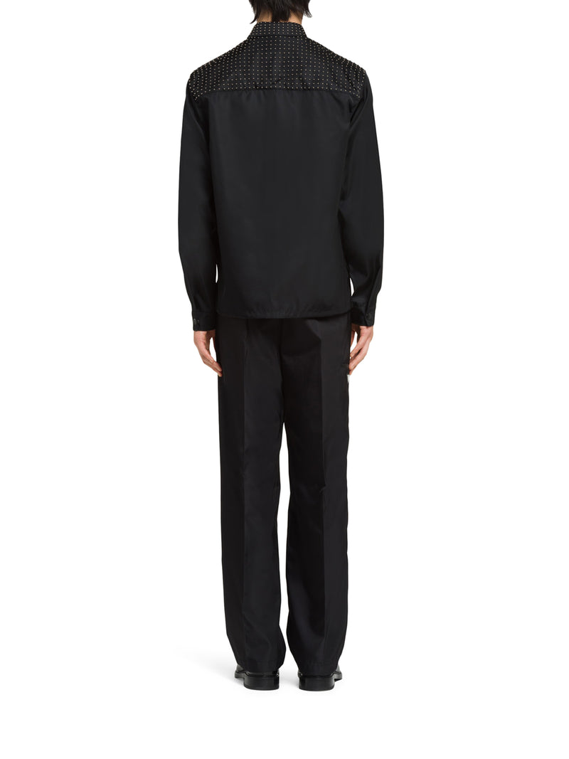 Suitnegozi Camicia In Re-Nylon Con Borchie