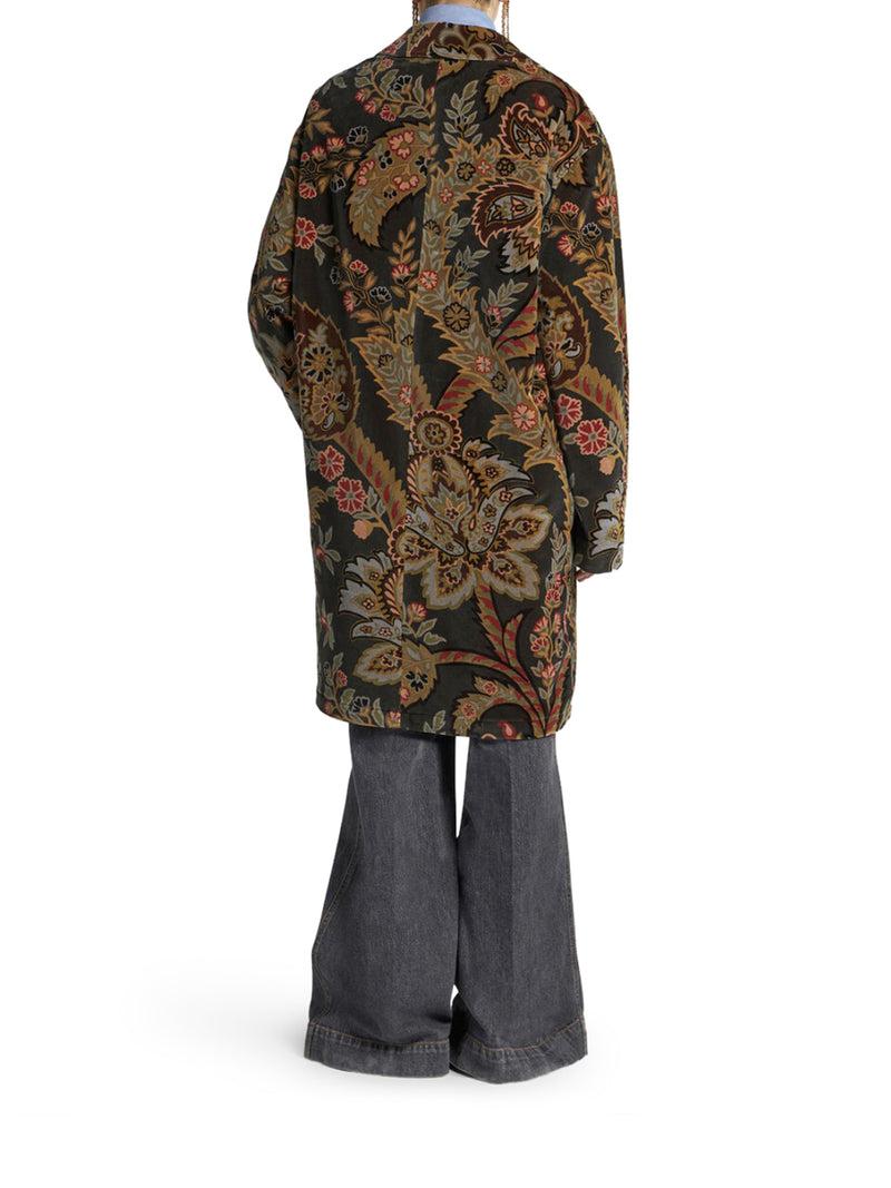 Suitnegozi CAPPOTTO IN VELLUTO PAISLEY FLOREALE