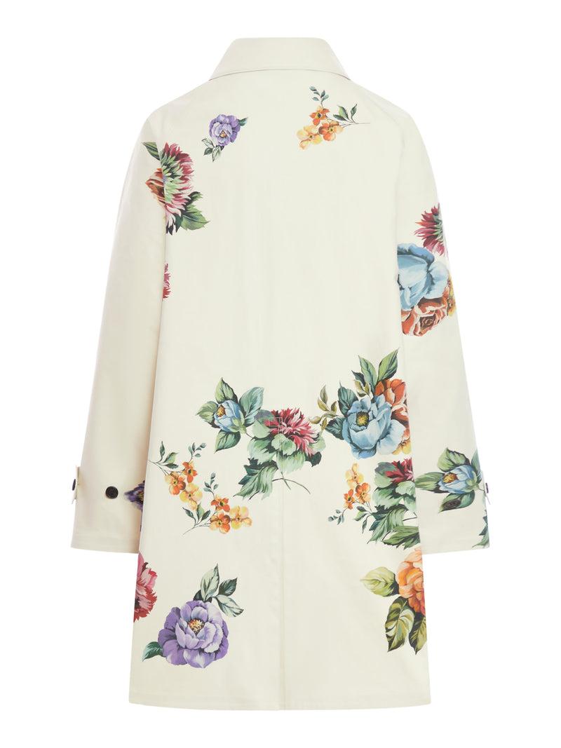 Suitnegozi Cappotto Monopetto In Cotone Stampato