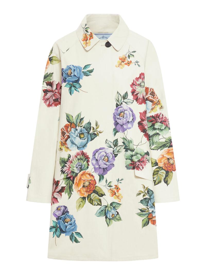 Suitnegozi Cappotto monopetto in cotone stampato