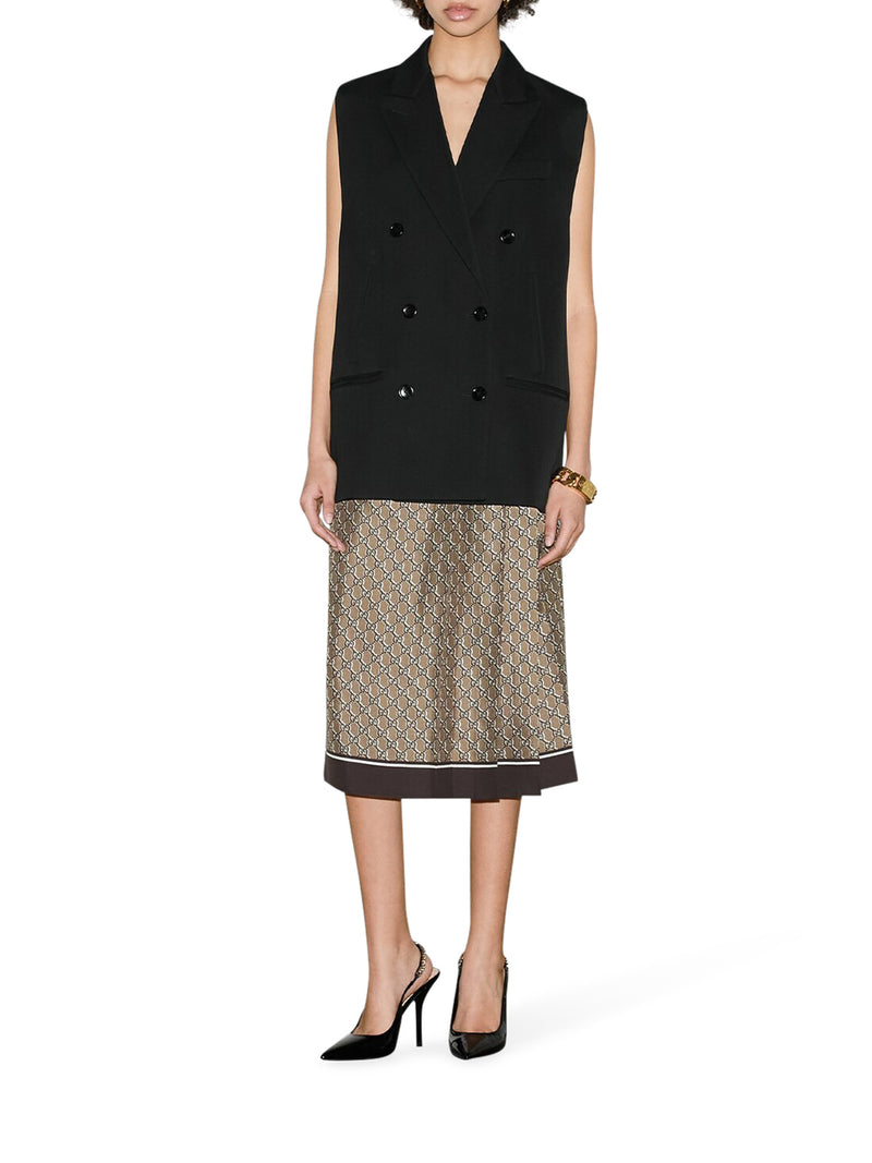 Suitnegozi CAPPOTTO SENZA MANICHE IN LANA CON WEB