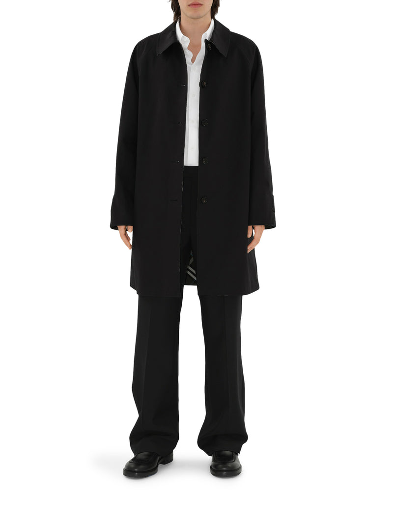 Suitnegozi Car Coat Lungo Reversibile In Gabardine