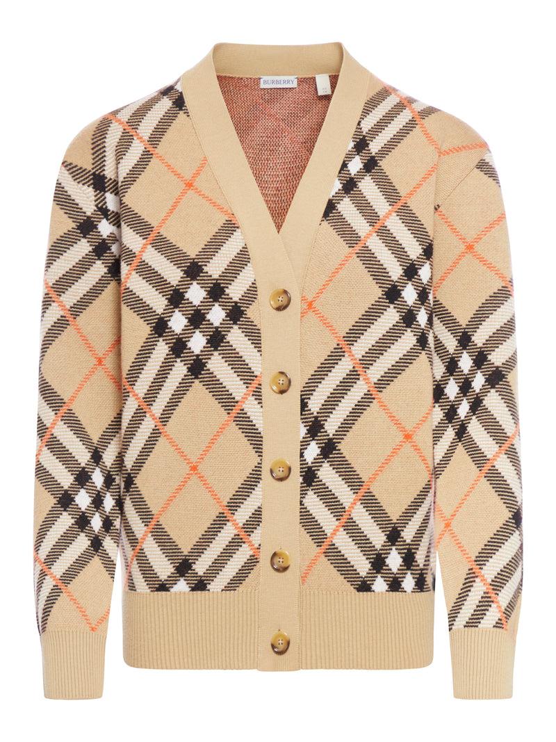 Suitnegozi cardigan con stampa check