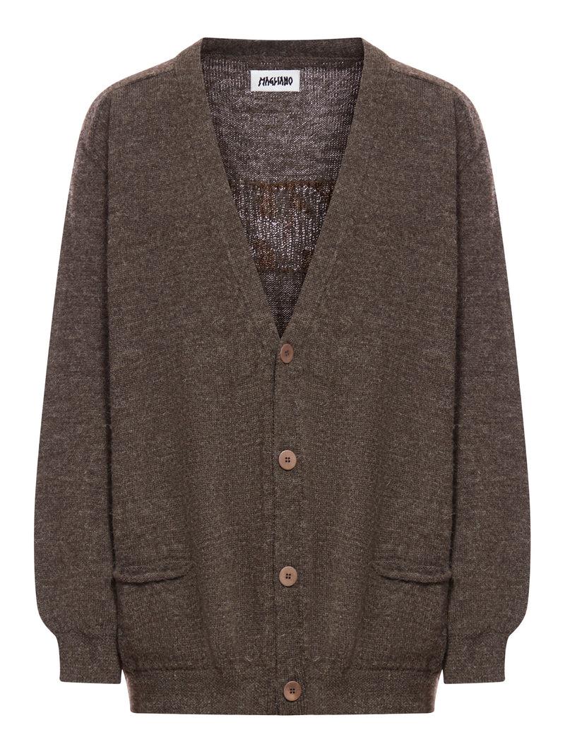 Suitnegozi Cardigan Grampa in lana con logo