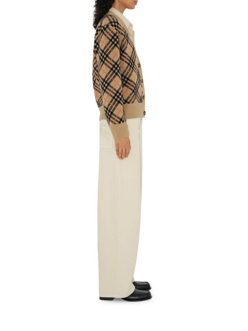 Suitnegozi Cardigan In Cashmere Check