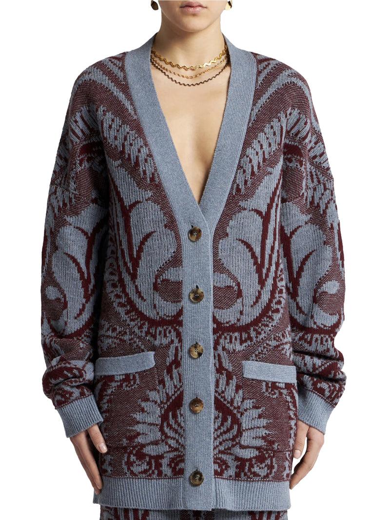 Suitnegozi CARDIGAN IN LANA JACQUARD