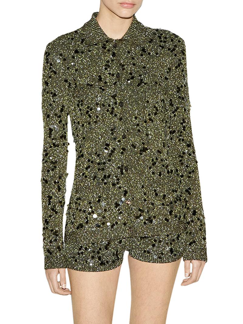 Suitnegozi CARDIGAN POLO IN MISTO VISCOSA E TWEED