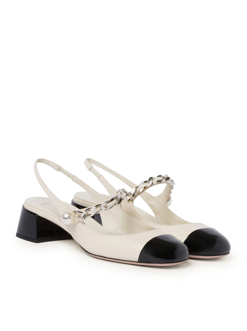 Suitnegozi Décolleté Slingback In Pelle E Vernice