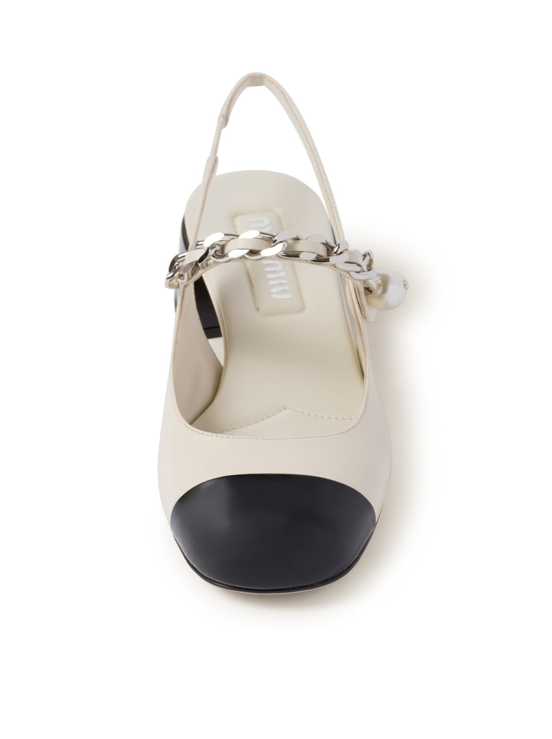 Suitnegozi Décolleté Slingback In Pelle E Vernice