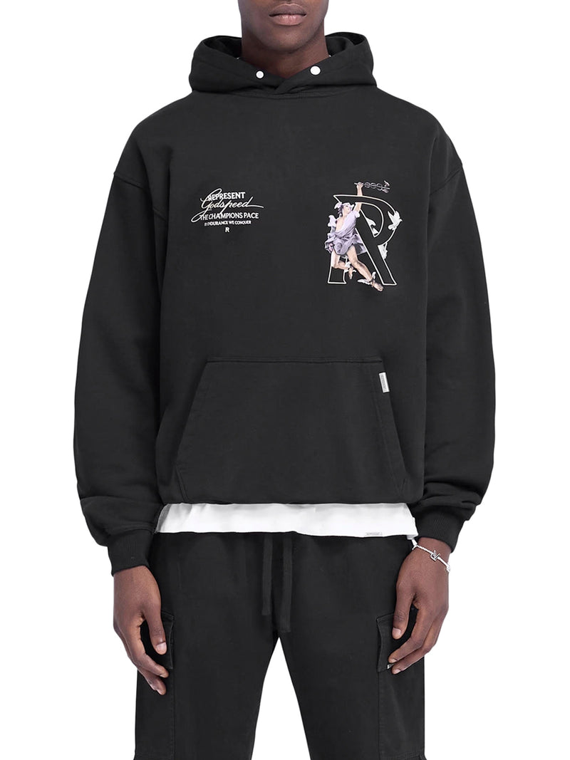 Suitnegozi FELPA CON CAPPUCCIO E STAMPA HERMES